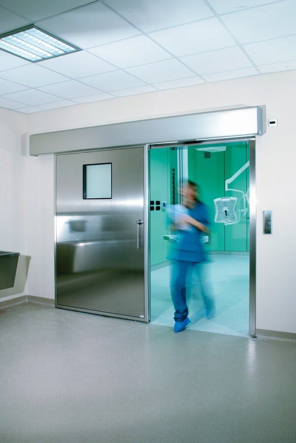 Kórházi rozsdamentes ajtó